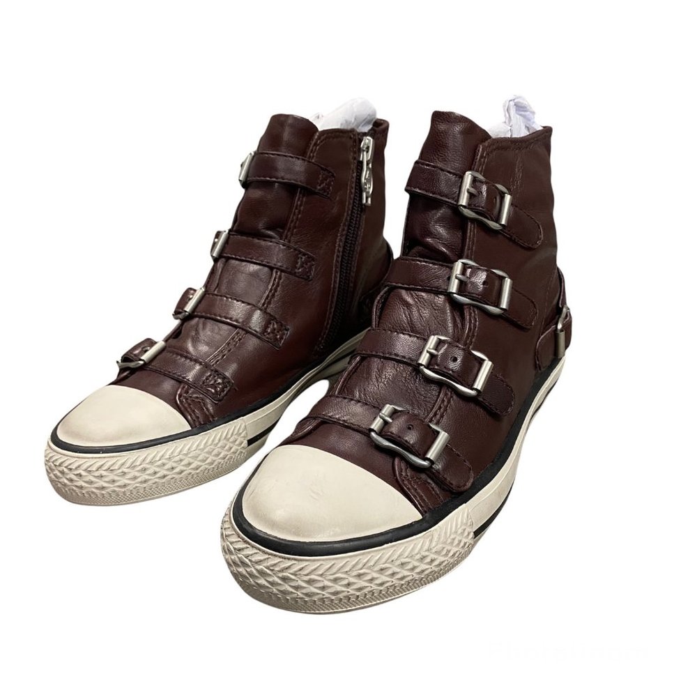 Ash Virgin Prune Leather women's Sneakers Shoes EU35 NIB